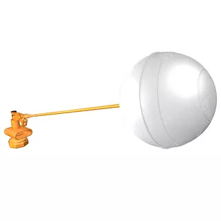 Válvula Flotadora Latón Bola Plástica Helbert