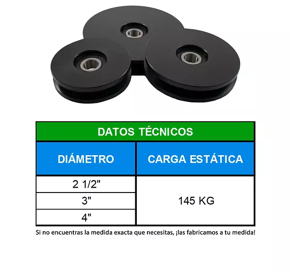 Polea Para Gimnasio Plástica-Resistente Y Duradera