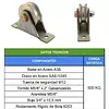 Polea 3" Para Guaya 1/2" Con Rodamiento