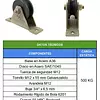 Polea Antidesgaste De 3" Guaya De 1/2" Con Doble Rodamiento