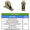 Polea 4" Perfil Semitrapezoidal Con Doble Rodamiento