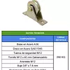 Polea 2-1/2" Para Lazo 1/2" Con Rodamiento