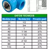 Tee Polipropileno Fusión Inserto Metálico Hembra- Conector