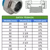 Universal Polipropileno Inserto Metálico Fusión