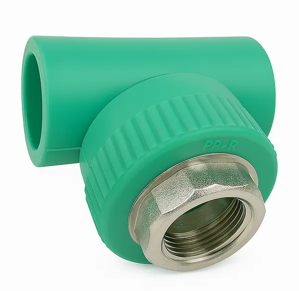 Tee Polipropileno Fusión Inserto Metálico Hembra- Conector
