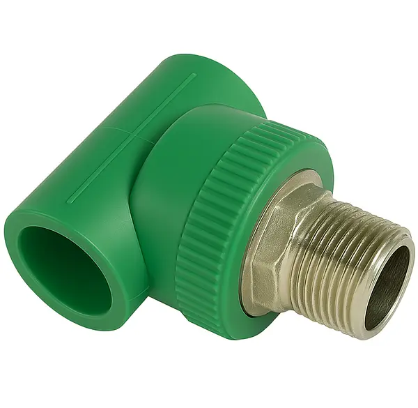 Tee Polipropileno Inserto Metálico Macho - Conector Tuberías