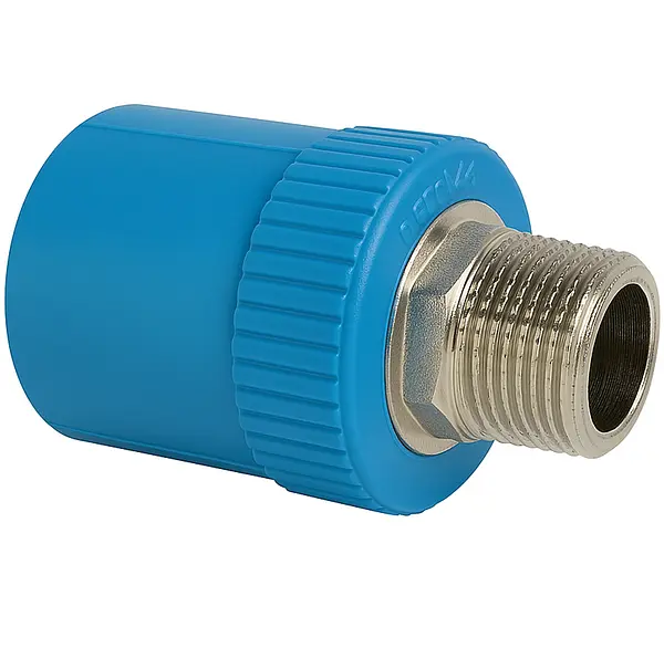 Macho Polipropileno Inserto Metálico Reducido -Resistente