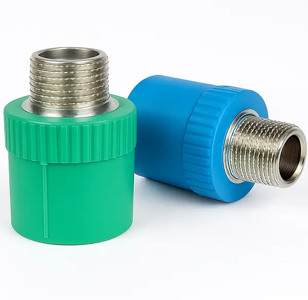 Macho Polipropileno Inserto Metálico Reducido -Resistente