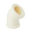 Semicodo Polipropileno Blanco Roscado
