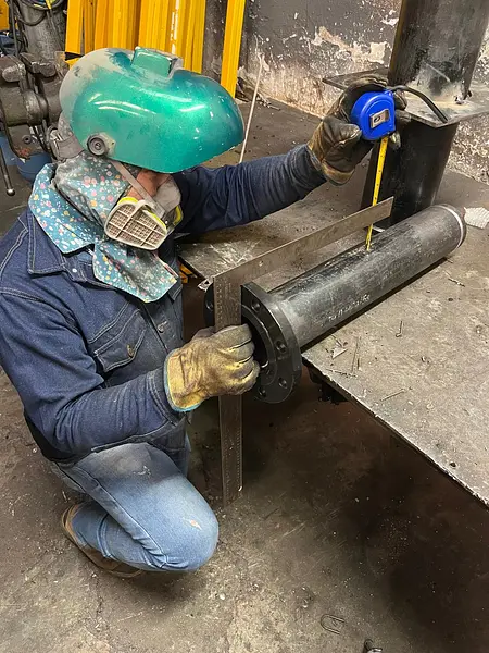 Pasamuro Inoxidable Extremos Brida X Rosca