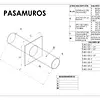 Pasamuro Inoxidable Extremos Roscados