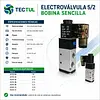 Electrovalvula Neumatica 5/2 Sencilla