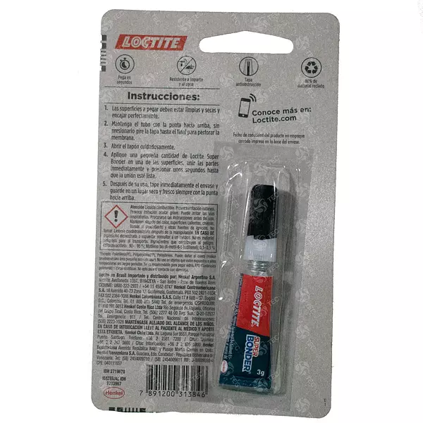 Loctite Super Bonder Original - Instantáneo Multiusos