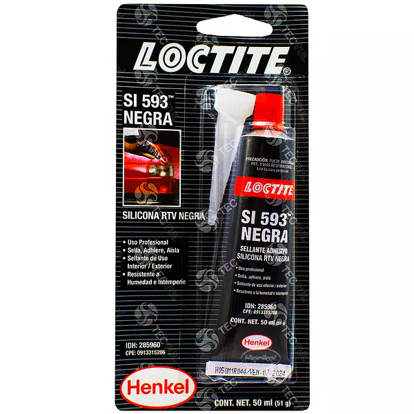 Loctite Silicona Rtv Negra- Sellante Uso Interior/Exterior