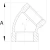 Codo 45° Galvanizado