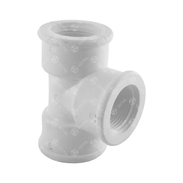 Tee Polipropileno Blanco Roscado