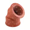 Semicodo Polipropileno Blanco Roscado