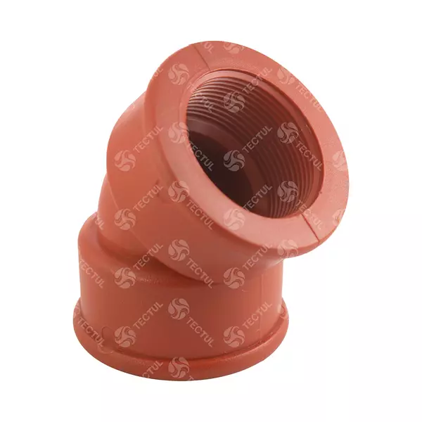 Semicodo Polipropileno Blanco Roscado