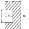Tapón Cuadrante Interno Galvanizado