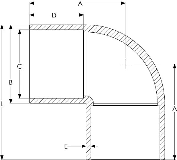 Codo Pvc Presión Soldar