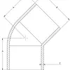 Semicodo Pvc Presión Soldar