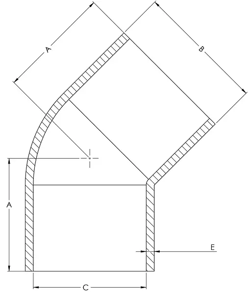 Semicodo Pvc Presión Soldar