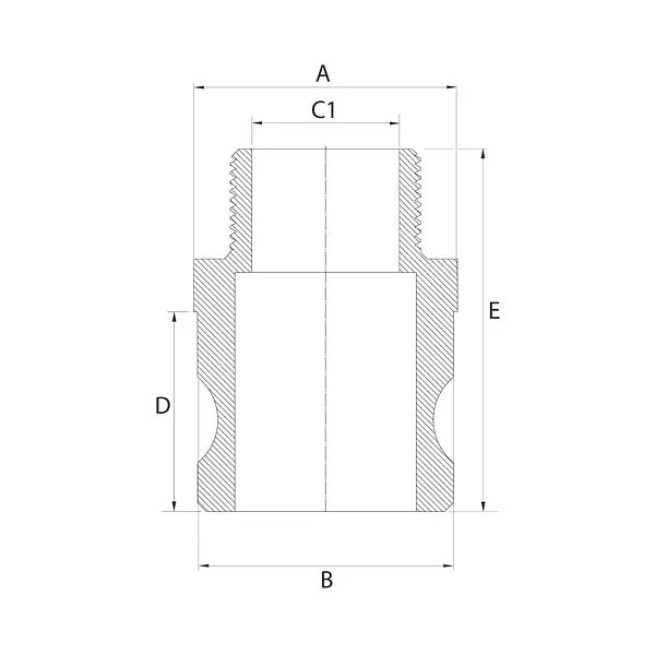 Parte F Reducida Aluminio