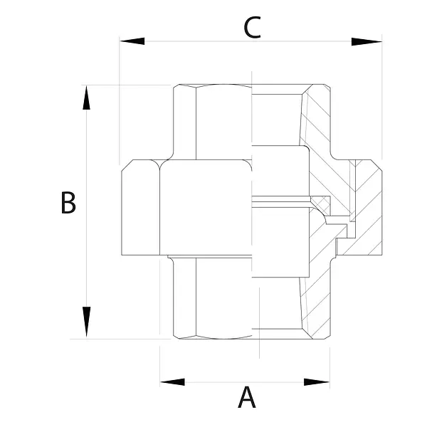Universal Inoxidable Roscado