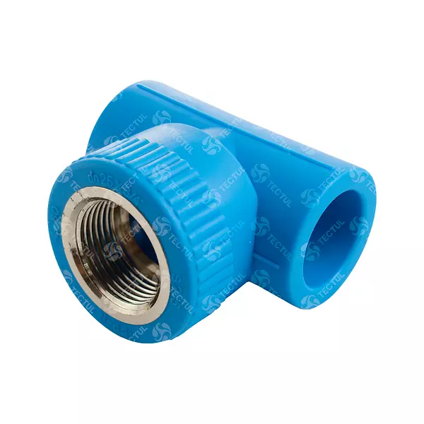 Tee Polipropileno Fusión Inserto Metálico Hembra- Conector