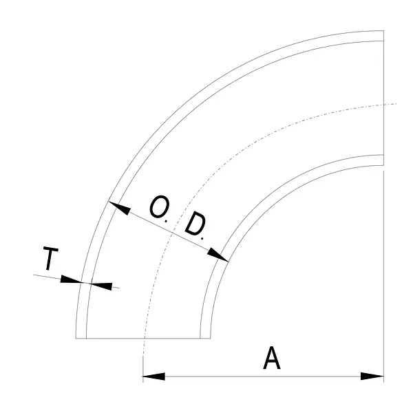 Codo Inoxidable Soldar Sch 10