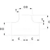 Tee Inoxidable Soldar Sch 40