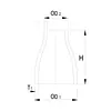 Concéntrica Inoxidable Soldar Sch 40