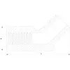 B124 45° - Semicodo Calle Bronce