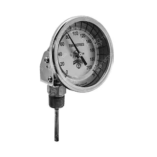 Termómetro Escualizable 5" Acero Inoxidable Conexión Trasera