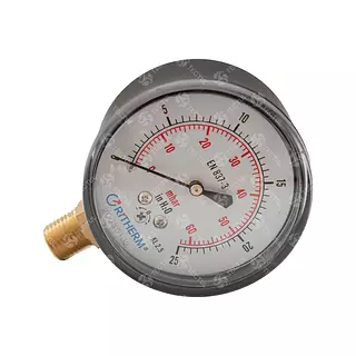 Manómetro Dial Bronce 2.5", Conexión Vertical 1/4" Npt, Tipo