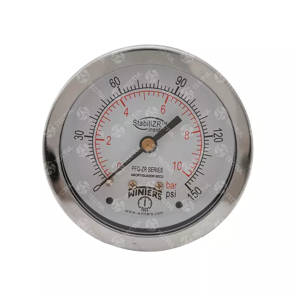 Manómetro Total Acero Inoxidable 4", Conexión Trasera 1/2" N
